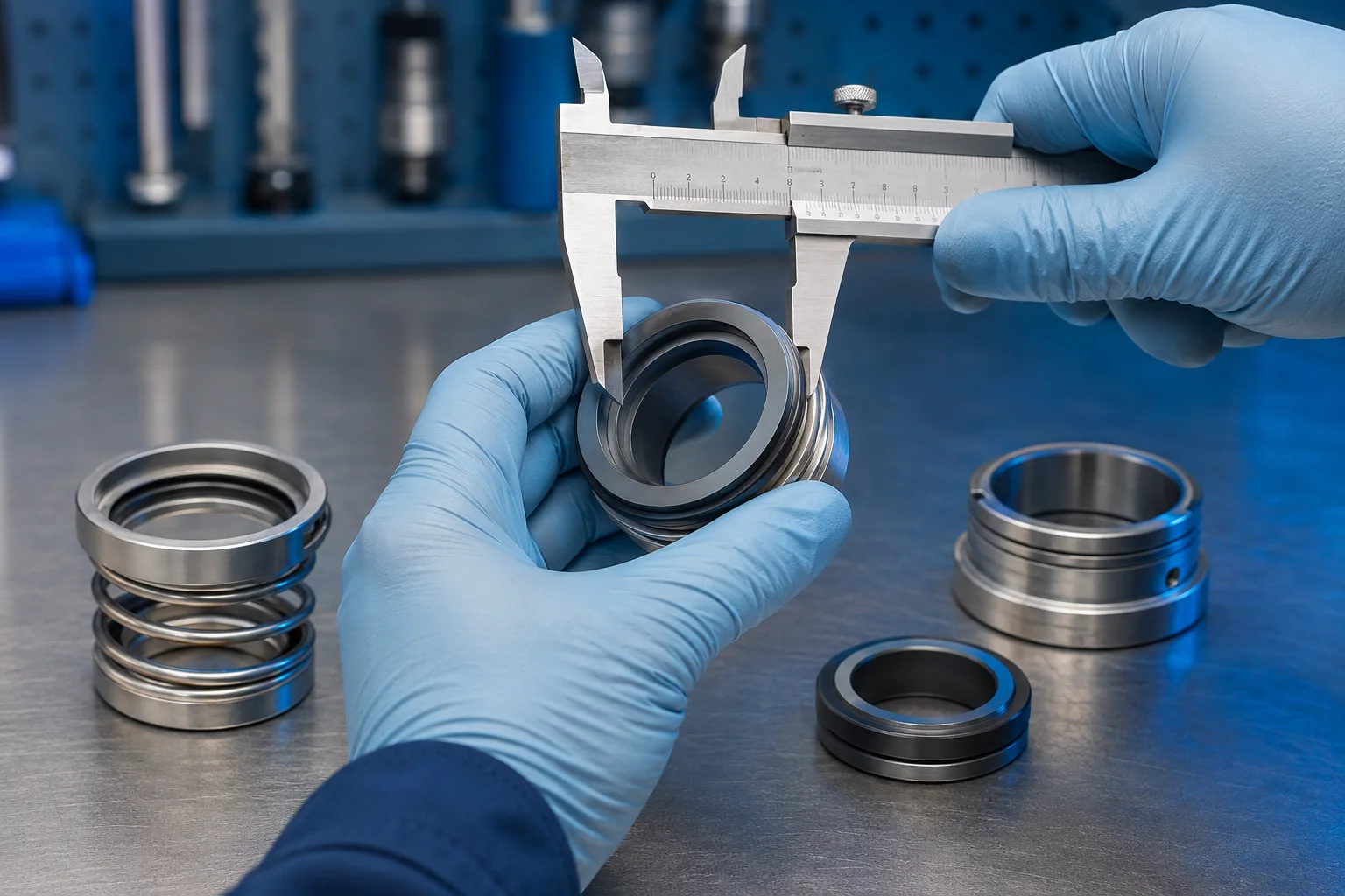Imagem ilustrativa do processo de identificação de selo mecânico em bombas Alfa Laval