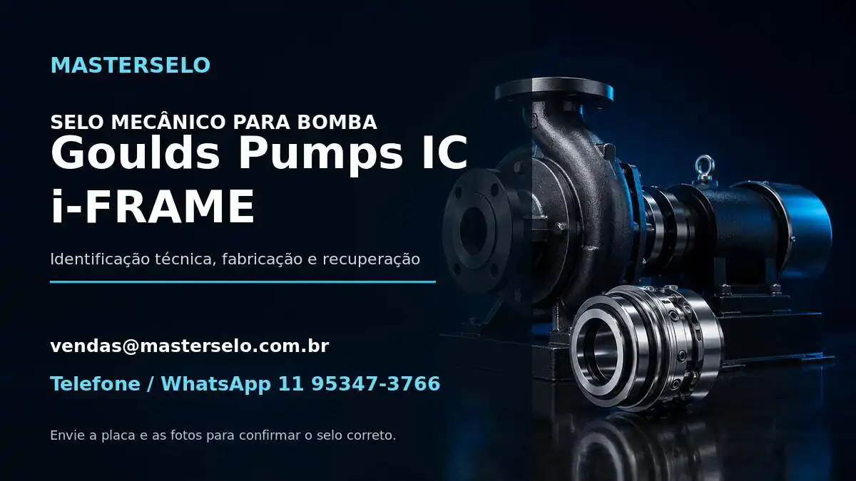 Imagem do modelo de bomba Goulds Pumps IC i-FRAME usada na identificação do selo mecânico