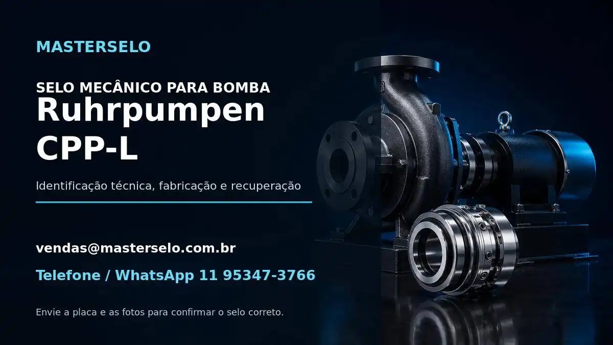 Imagem do modelo de bomba Ruhrpumpen CPP-L usada na identificação do selo mecânico