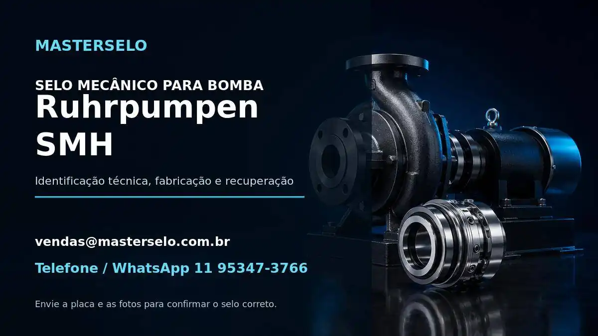 Imagem do modelo de bomba Ruhrpumpen SMH usada na identificação do selo mecânico