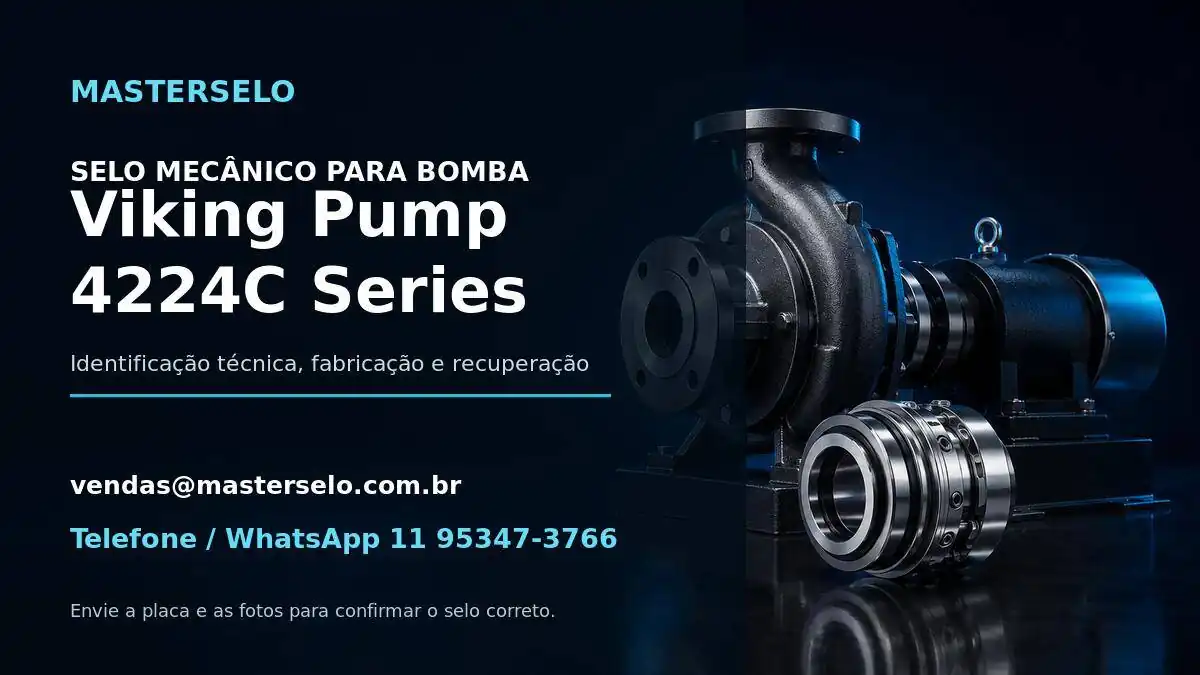 Imagem do modelo de bomba Viking Pump 4224C Series usada na identificação do selo mecânico